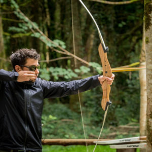 Archery at CDP 2 Man shooting bow and arrow