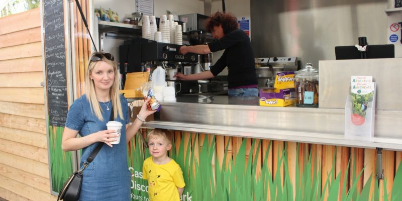 mother and son at canopy cafe 2