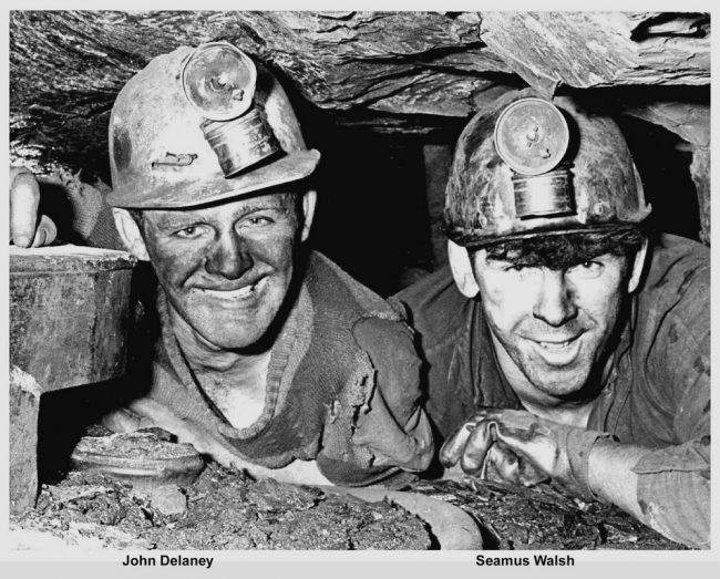 Miners John Delaney and Seamus Walsh (local author and historian) (Copy)